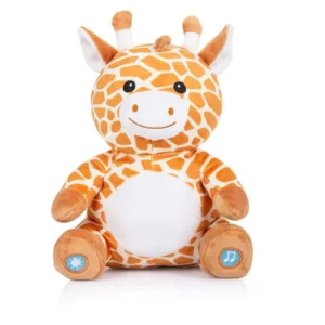 Jucarie muzicala de plus cu lampa de noapte Chipolino Girafa