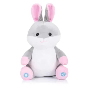 Jucarie muzicala de plus cu lampa de noapte Chipolino Iepure