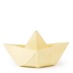 Jucarie pentru baie Barcuta Origami vanilie