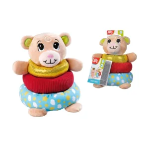 Jucarie pentru bebelusi cu inele din plus Abc Baby Ursulet
