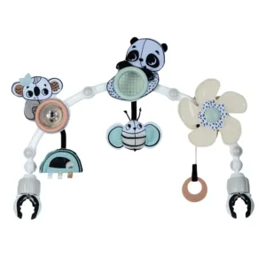 Jucarie pentru carucior Tiny Stroll Black White Decor