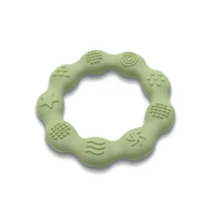 Jucarie pentru dentitie bebelusi Lorelli Baby Care Inel Fresh Green