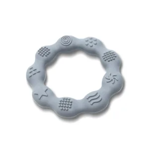 Jucarie pentru dentitie bebelusi Lorelli Baby Care Inel Grey
