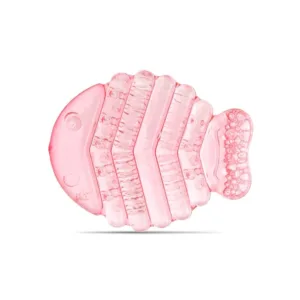 Jucarie pentru dentitie cu apa Lorelli Baby Care Fish Shell Pink