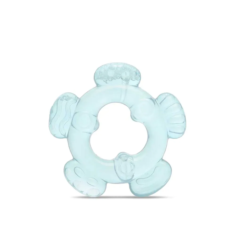 Jucarie pentru dentitie cu apa Lorelli Baby Care Flower Aqua Blue