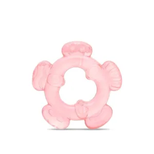 Jucarie pentru dentitie cu apa Lorelli Baby Care Flower Shell Pink