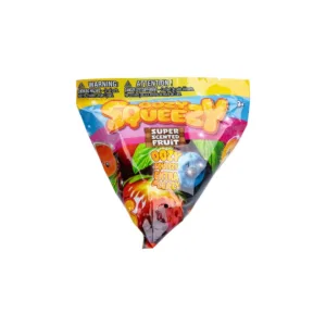 Jucarie surpriza Oozy Squeezy Squishy senzorial in forma de fruct