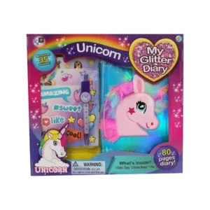 Jurnal cu abtibilduri si sclipici AM-AV Unicorn