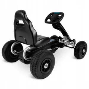 Kart cu pedale si roti gonflabile Ricokids Gokart RK-591 negru