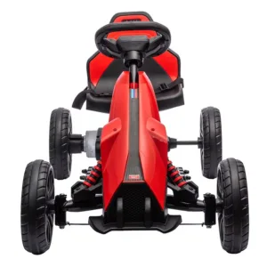 Kart electric pentru copii Nichiduta Go kart Sport Red 45W cu roti din spuma EVA
