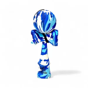 Kendama KBR Camouflage Albastru Full Rubber Grip