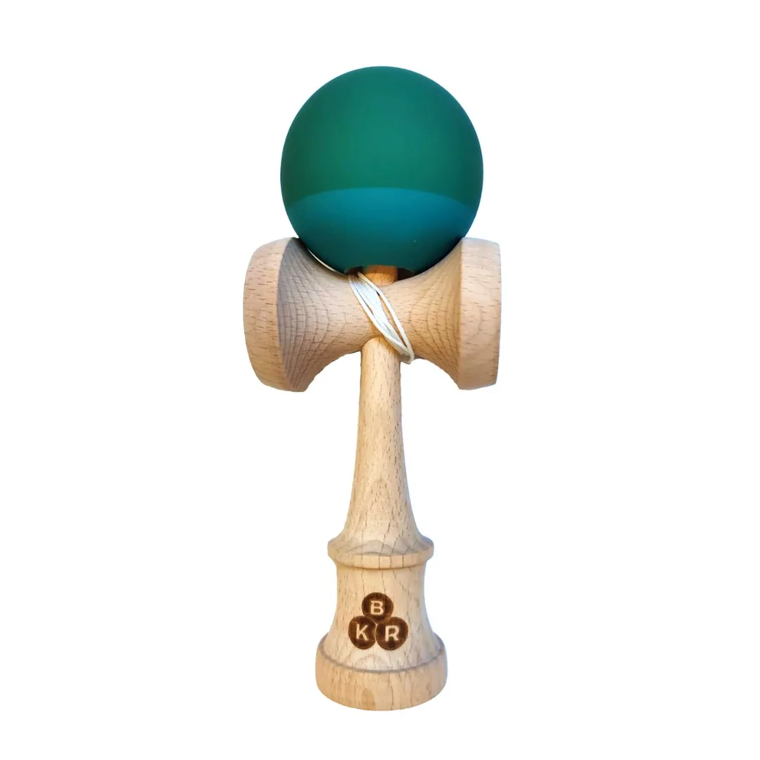 Kendama KBR Skirty Verde cu Turcoaz