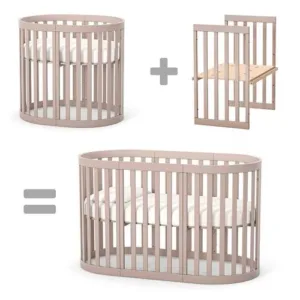 Kit extensie pentru patut compatibil cu modelul LD14 Bej 140x70 cm cu saltea inclusa