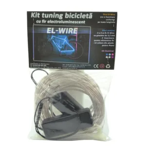 Kit fir luminos el wire pentru tuning roti bicicleta