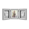 Kit rama foto tripla gri cu amprente manuta si piciorus Pearhead