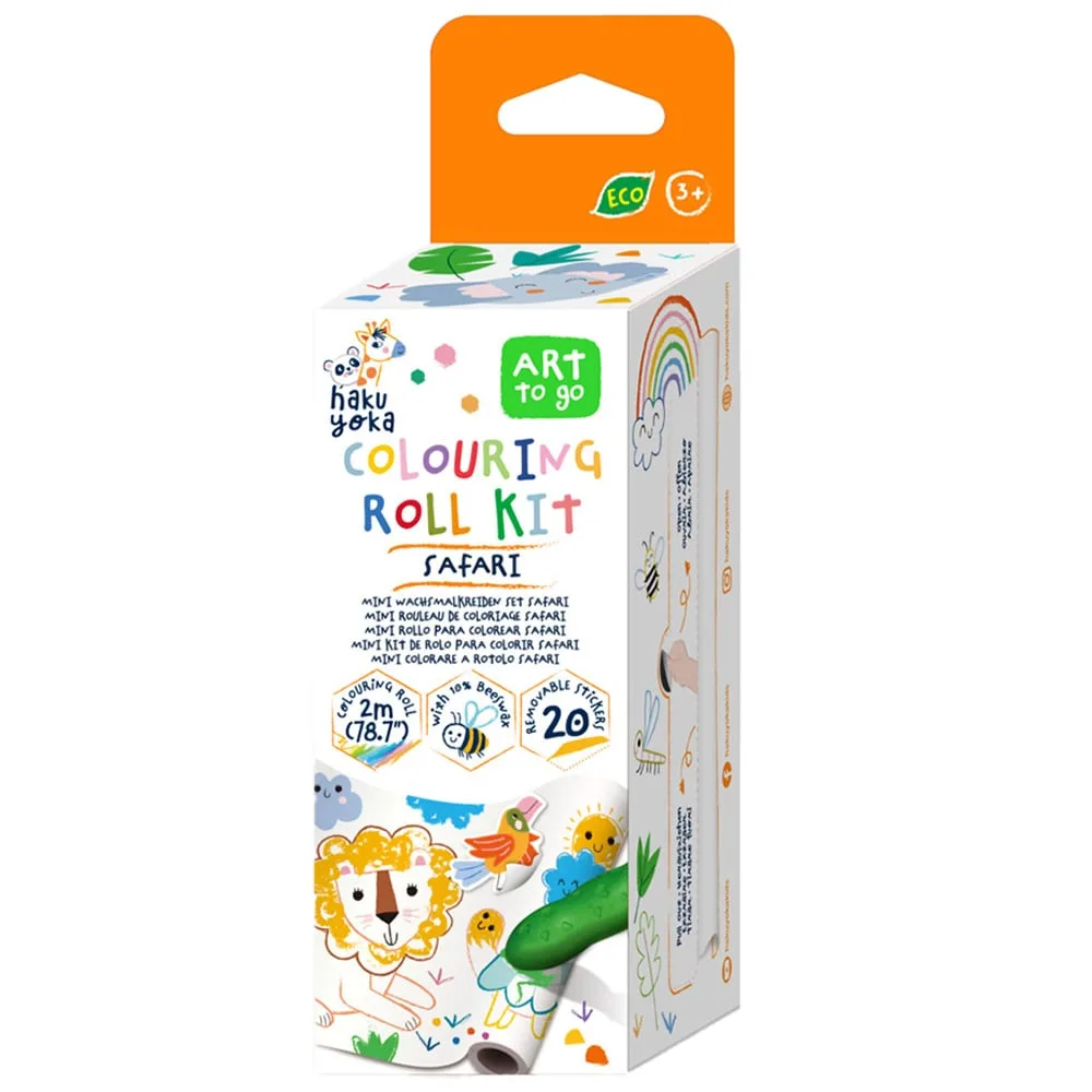 Kit rola de desenat 2 metri si 4 creioane cerate