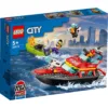 LEGO® City - Barca de salvare a pompierilor (60373)