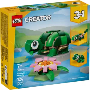 LEGO® Creator - Broasca-testoasa cu o floare de nufar (31377)