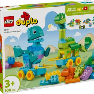 LEGO® DUPLO - Dinozauri pe roti 3 in 1 (10451)