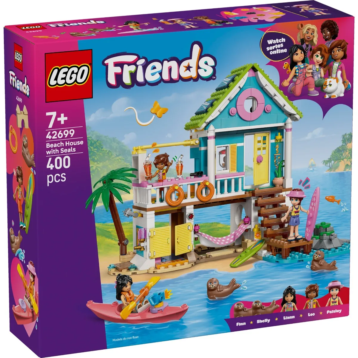 LEGO® Friends - Casa pe plaja cu foci (42699)