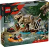 LEGO® Jurassic World - Evadare pe rau din calea lui T. Rex (76975)
