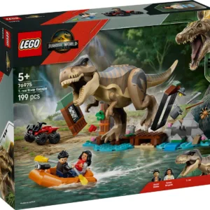 LEGO® Jurassic World - Evadare pe rau din calea lui T. Rex (76975)