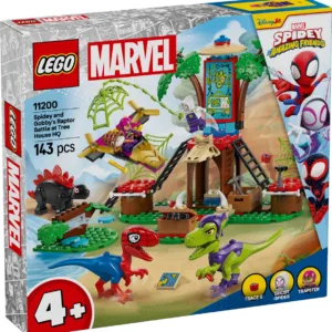 LEGO® Spidey - Infruntarea dintre dinozaurii Spidey si Gobby la casa-sediu din copac (11200)