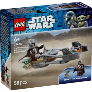 LEGO® Star Wars - Motocicleta rapida a lui Mandalorian si Grogu (75436)