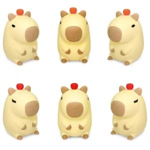 Lampa de noapte BeCappy din silicon cu lumina calda difuza