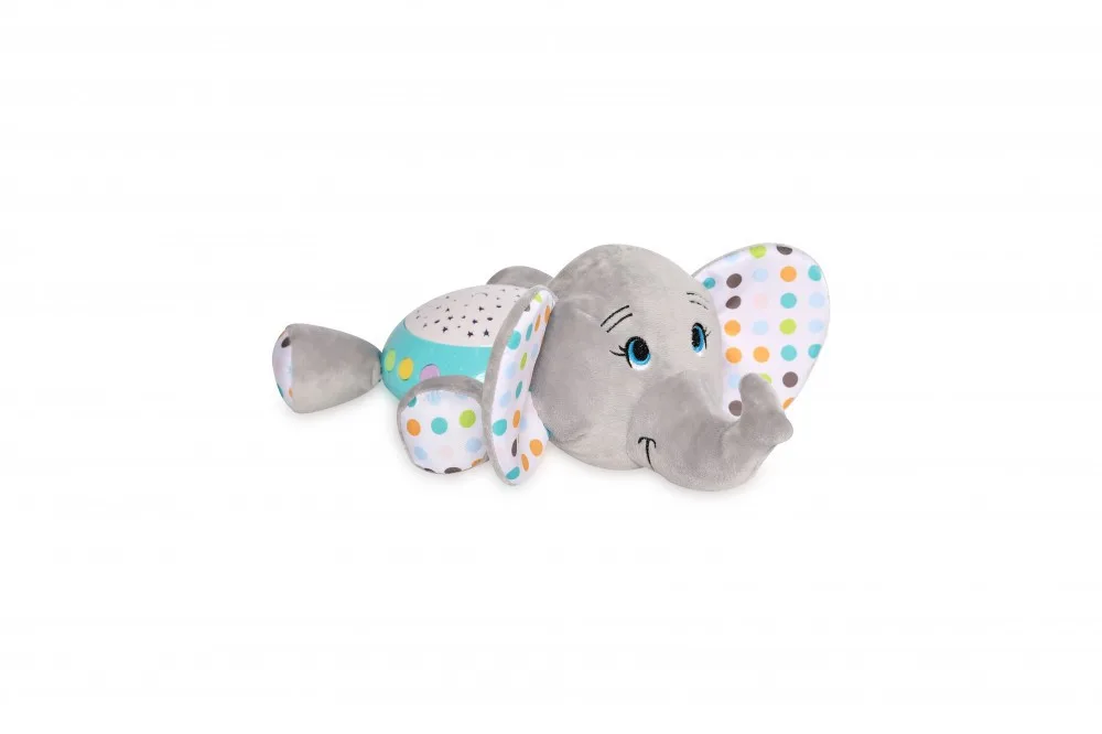 Lampa de veghe cu proiector Lorelli Elephant Grey