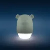 Lampa de veghe cu senzor de lumina Zazu Kids Benny the Bear Verde