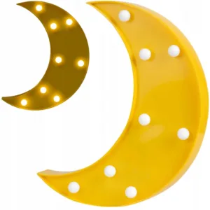 Lampa de veghe pentru camera copii Nukido Moon Galben