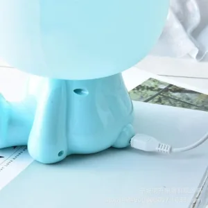 Lampa de veghe pentru copii Iepuras Albastru 23 cm
