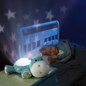Lampa de veghe plus Fisher Price by Mattel Newborn Hipopotam albastru