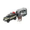 Land Rover cu remorca de transport cai Majorette