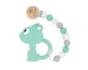 Lant pentru suzeta cu jucarie din silicon KikkaBoo Mint Cat
