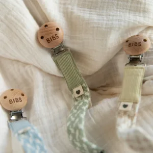 Lantisor clip pentru suzeta Bibs Sand-Ivory