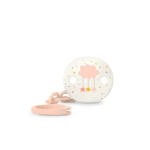 Lantisor pentru suzeta cu clips piersica Dreams