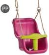 Leagan Baby Seat Luxe purplelime green franghie PP 10