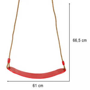 Leagan clasic de gradina pentru copii Ikonka red