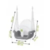 Leagan de gradina Ricokids gri cu alb