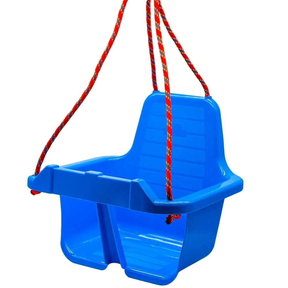 Leagan din plastic Roben Toys cu spatar albastru