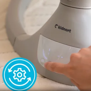 Leagan electric cu 5 moduri de balansare pentru copii Kidnort Svaie Grey