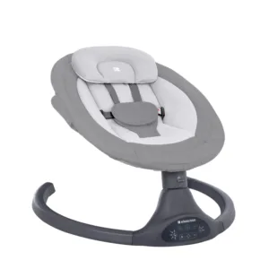 Leagan electric cu balansare laterala si telecomanda KikkaBoo Codie Light Grey 2025