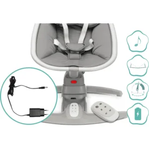 Leagan electric pentru bebelusi Fillikid Mimi grey