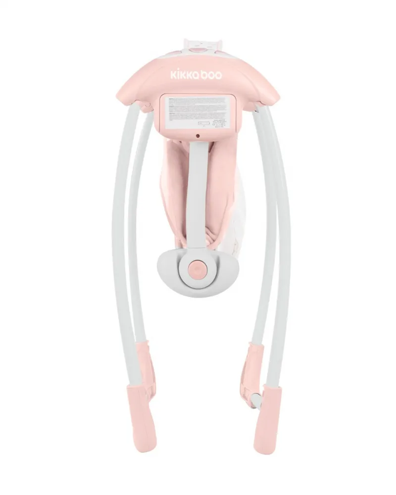 Leagan electric pliabil KikkaBoo cu conectare la priza Chillo Hippo Dreams Pink