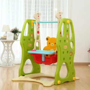 Leagan pentru bebelusi Nichiduta Garden Swing Green cu margini rotunjite