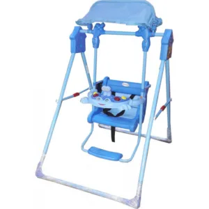 Leagan pentru copii Novokids Broscuta Albastru pentru interior si exterior