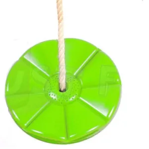 Leagan rotund din plastic cu funie reglabila Verde