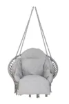Leagan suspendat XXL pentru curte sau gradina cu perna Grey